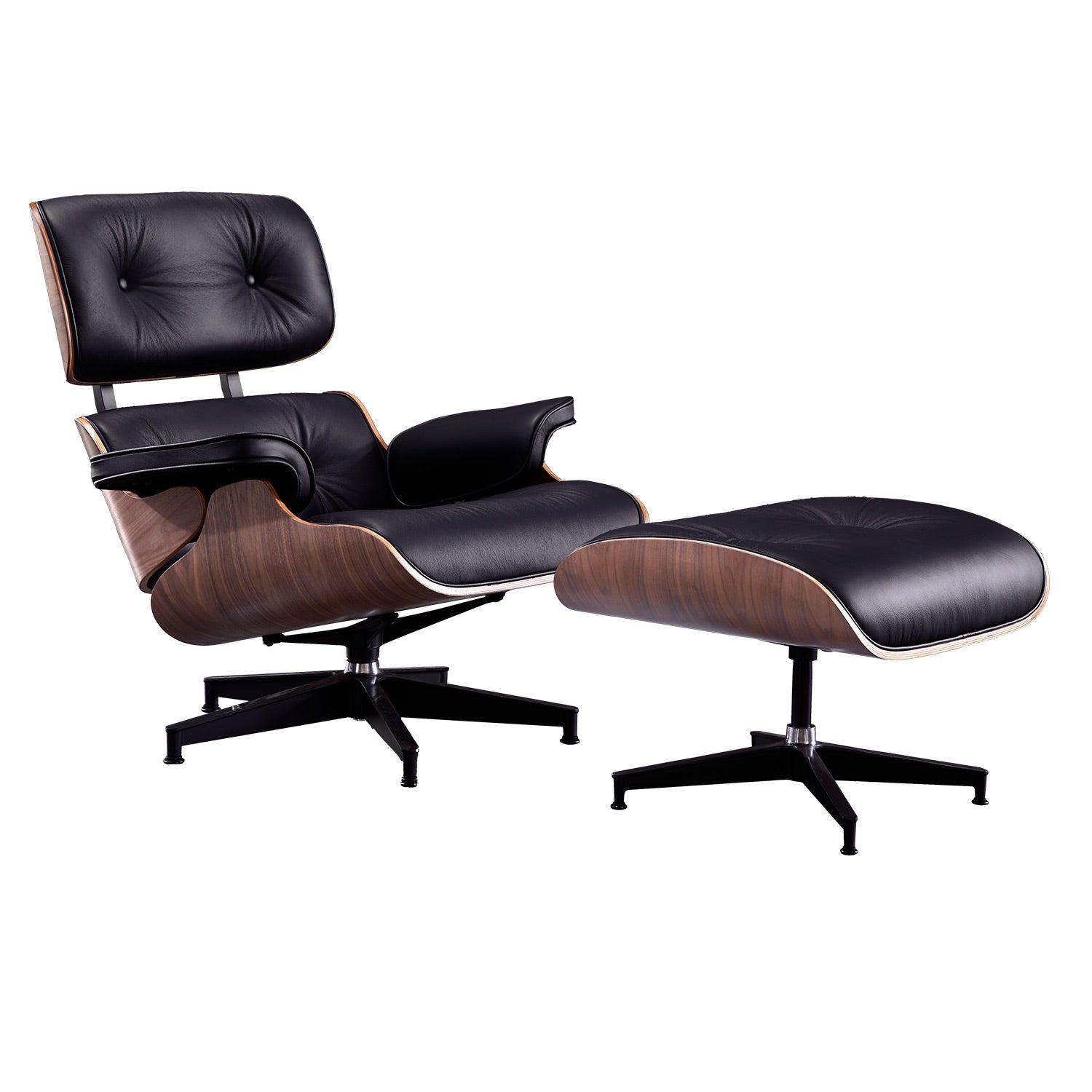 Sillón Poltrona Eames Lounge con Otomana